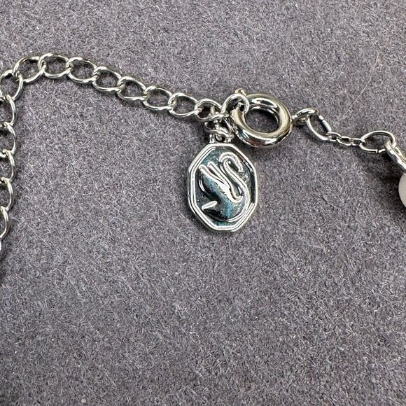 Swarovski Stella Star Bracelet | White Pearl & Crystal | Rhodium Plated | NWT - Picture 7 of 13
